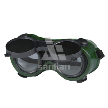 Eye Protection Clear Inner Lens Coating Outer Lens Soft PVC Frame Safety Welding Goggles